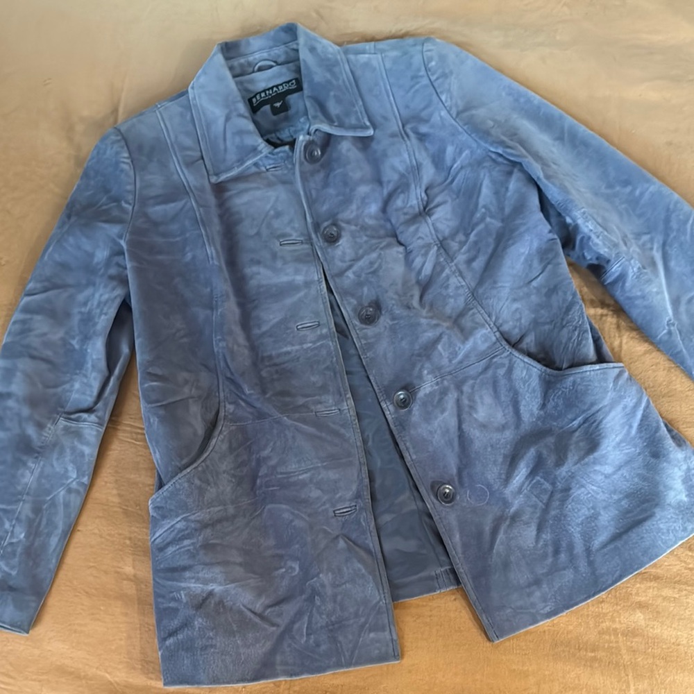 Vintage Blue Suede Jacket